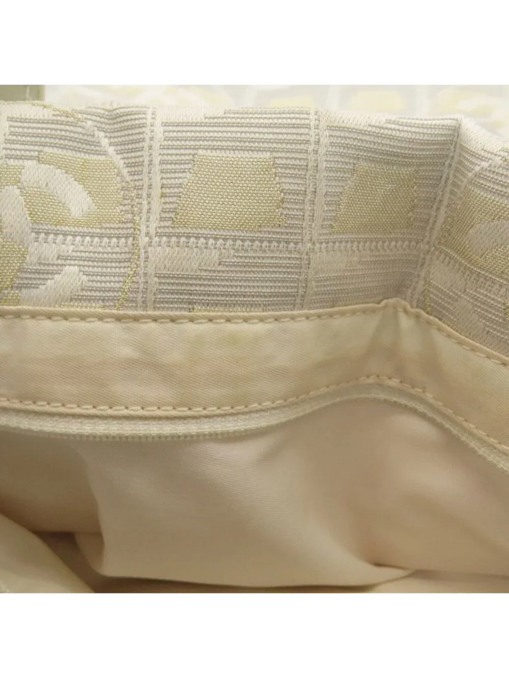 Chanel New Travel Line MM Tote Bag Nylon Jacquard